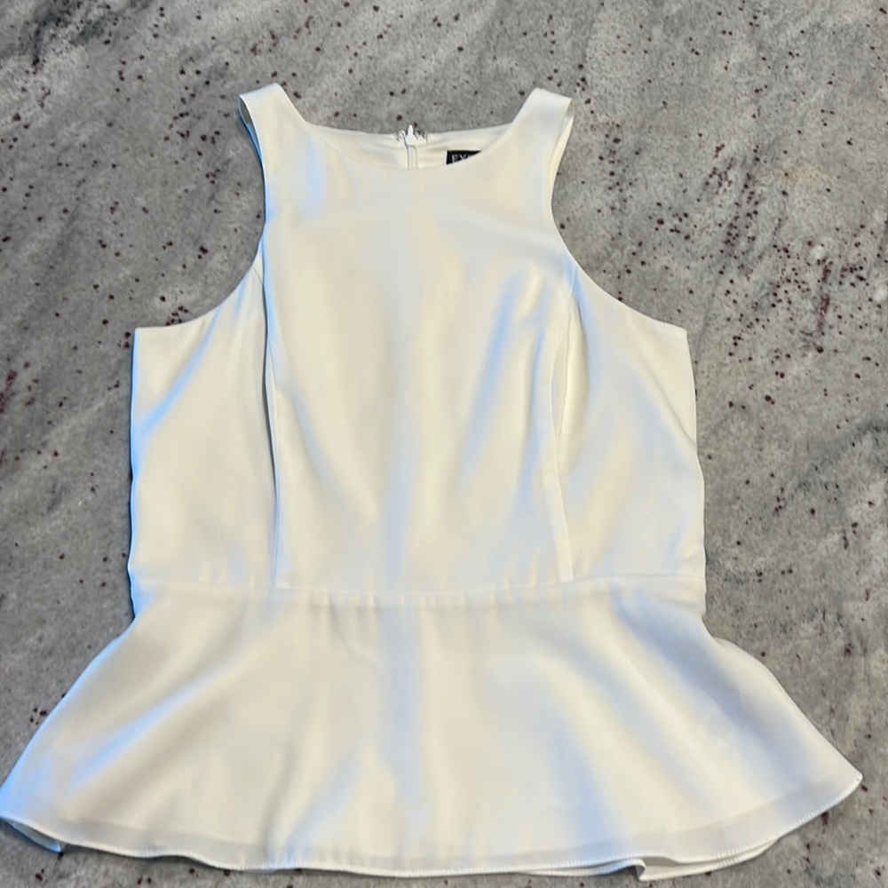 Express white classy top size small